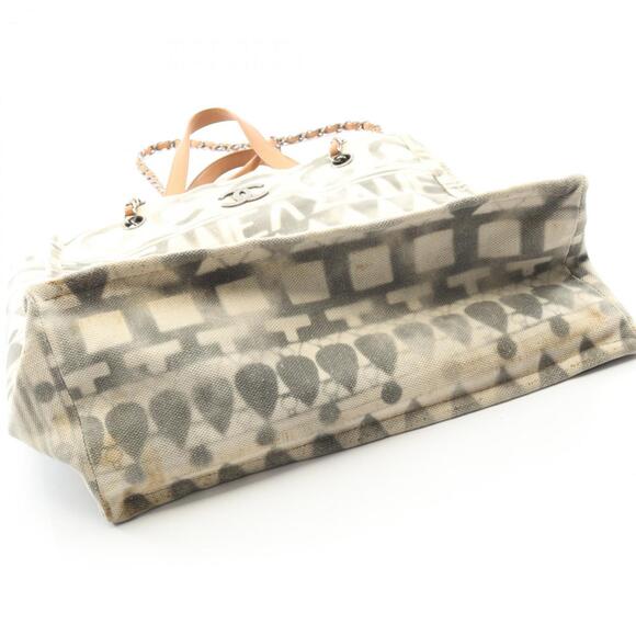 CHANEL Brown Leather Logo Tote Bag - Picture 6 of 13